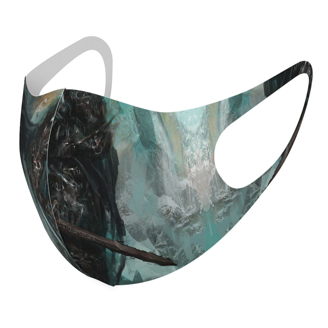 2枚セット デザインマスク 洗えるマスク おしゃれ 人気 ファッション ポリエステル 布マスク 洗って 繰り返し 大人用 子供用 普通 メンズ レディース 男性 女性 こども ジュニア キッズ 幼児 未就学児 005903 イラスト　甲冑　ファンタジー