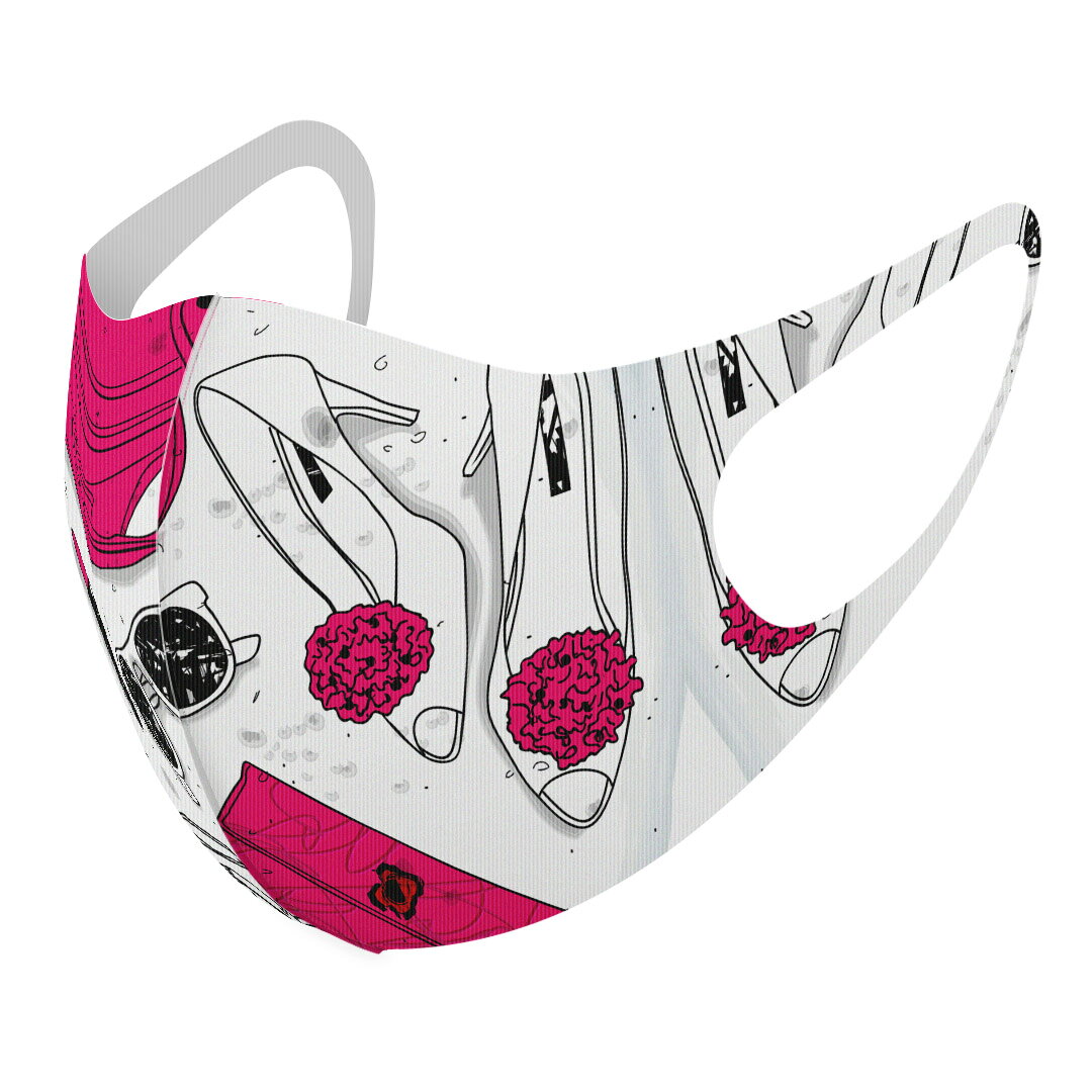 2枚セット デザインマスク 洗えるマスク おしゃれ 人気 ファッション ポリエステル 布マスク 洗って 繰..