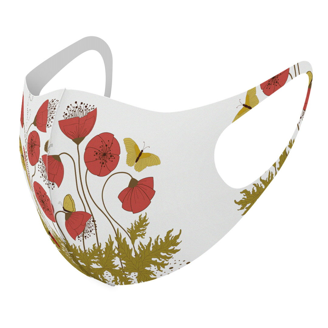 2枚セット デザインマスク 洗えるマスク おしゃれ 人気 ファッション ポリエステル 布マスク 洗って 繰り返し 大人用 子供用 普通 メンズ レディース 男性 女性 こども ジュニア キッズ 幼児 未就学児 006179 花