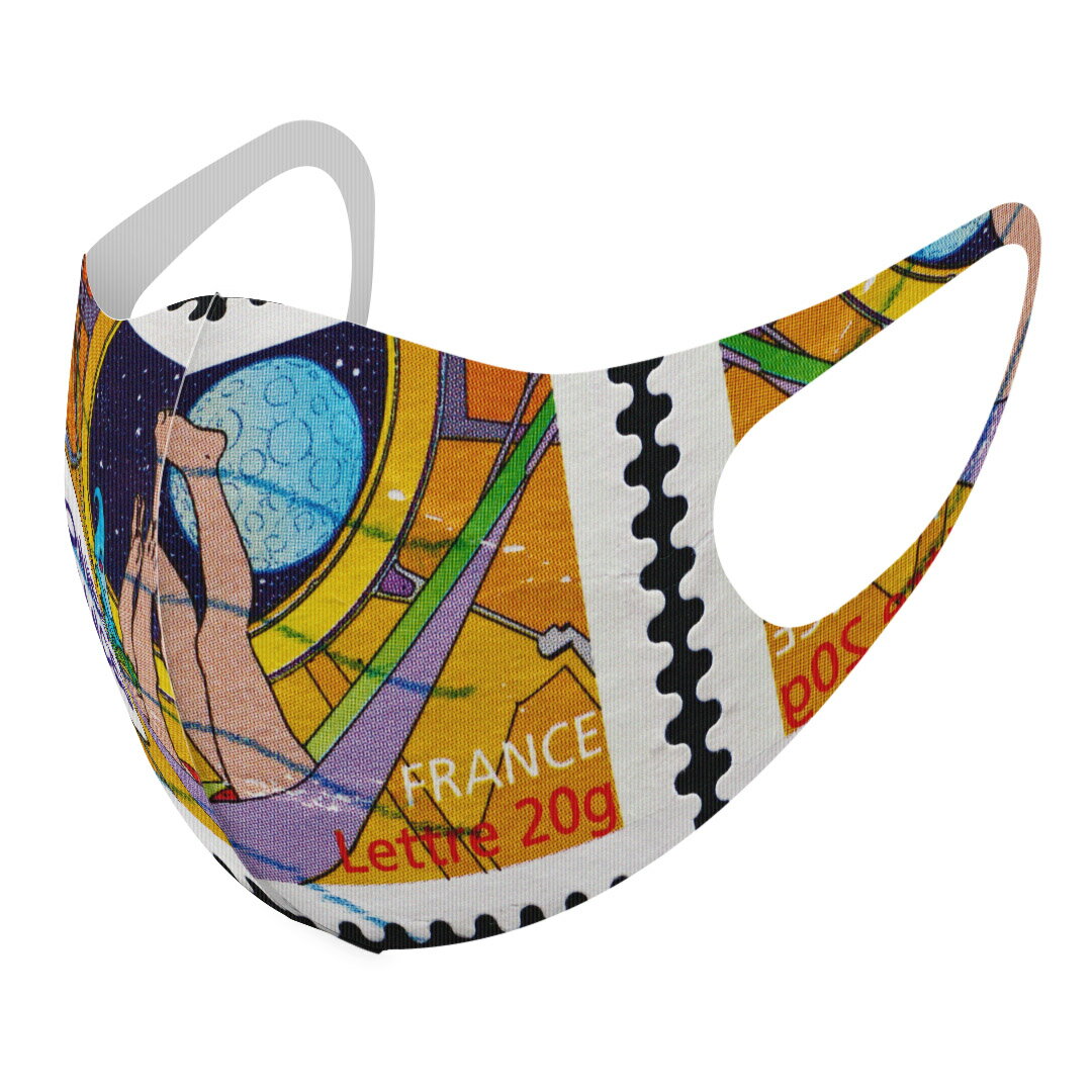 2枚セット デザインマスク 洗えるマスク おしゃれ 人気 ファッション ポリエステル 布マスク 洗って 繰..