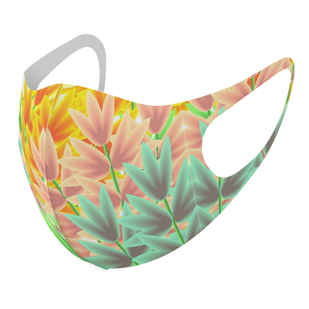 商品特徴・洗って繰り返し使える デザインマスク 2枚セット・素材：ポリエステル　サラサラとした肌触りで通気性がよく、呼吸も苦しくなりにくい・3D立体構造で伸縮性もあるので、顔にしっかりフィットして耳が痛くなりにくい・専用の高精細転写プリンタ...