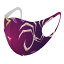 2枚セット デザインマスク 洗えるマスク おしゃれ 人気 ファッション ポリエステル 布マスク 洗って 繰り返し 大人用 子供用 普通 メンズ レディース 男性 女性 こども ジュニア キッズ 幼児 未就学児 008521 手　モンスター　イラスト　紫