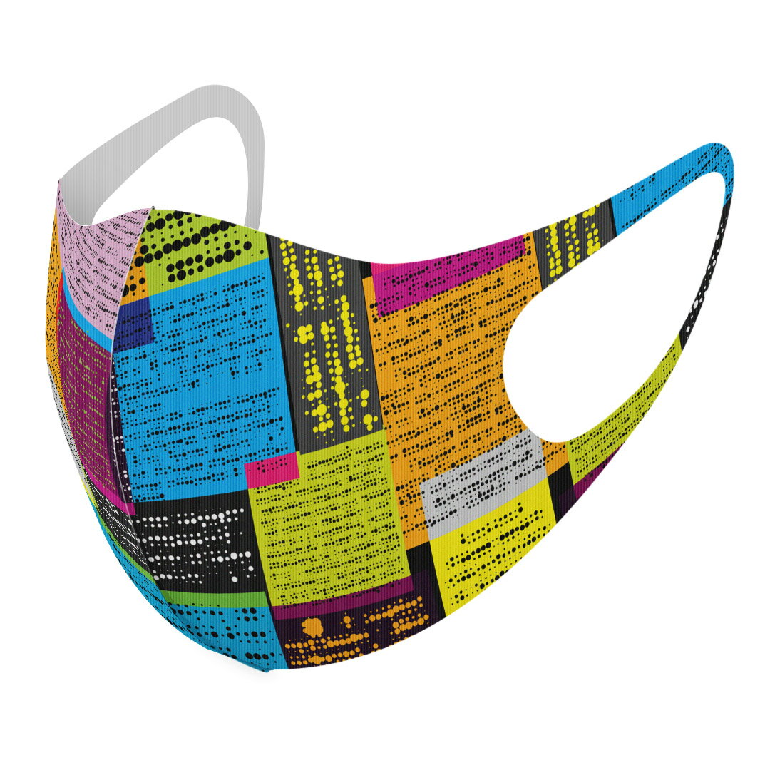 商品特徴・洗って繰り返し使える デザインマスク 2枚セット・素材：ポリエステル　サラサラとした肌触りで通気性がよく、呼吸も苦しくなりにくい・3D立体構造で伸縮性もあるので、顔にしっかりフィットして耳が痛くなりにくい・専用の高精細転写プリンタ...