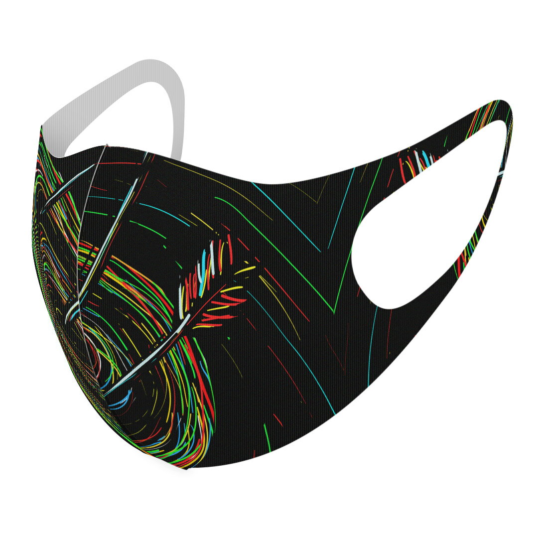 2枚セット デザインマスク 洗えるマスク おしゃれ 人気 ファッション ポリエステル 布マスク 洗って 繰..