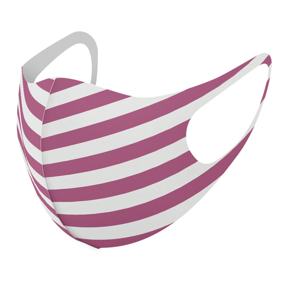 2枚セット デザインマスク 洗えるマスク おしゃれ 人気 ファッション ポリエステル 布マスク 洗って 繰り返し 大人用 子供用 普通 メンズ レディース 男性 女性 こども ジュニア キッズ 幼児 未就学児 009033 シンプル　ボーダー　紫