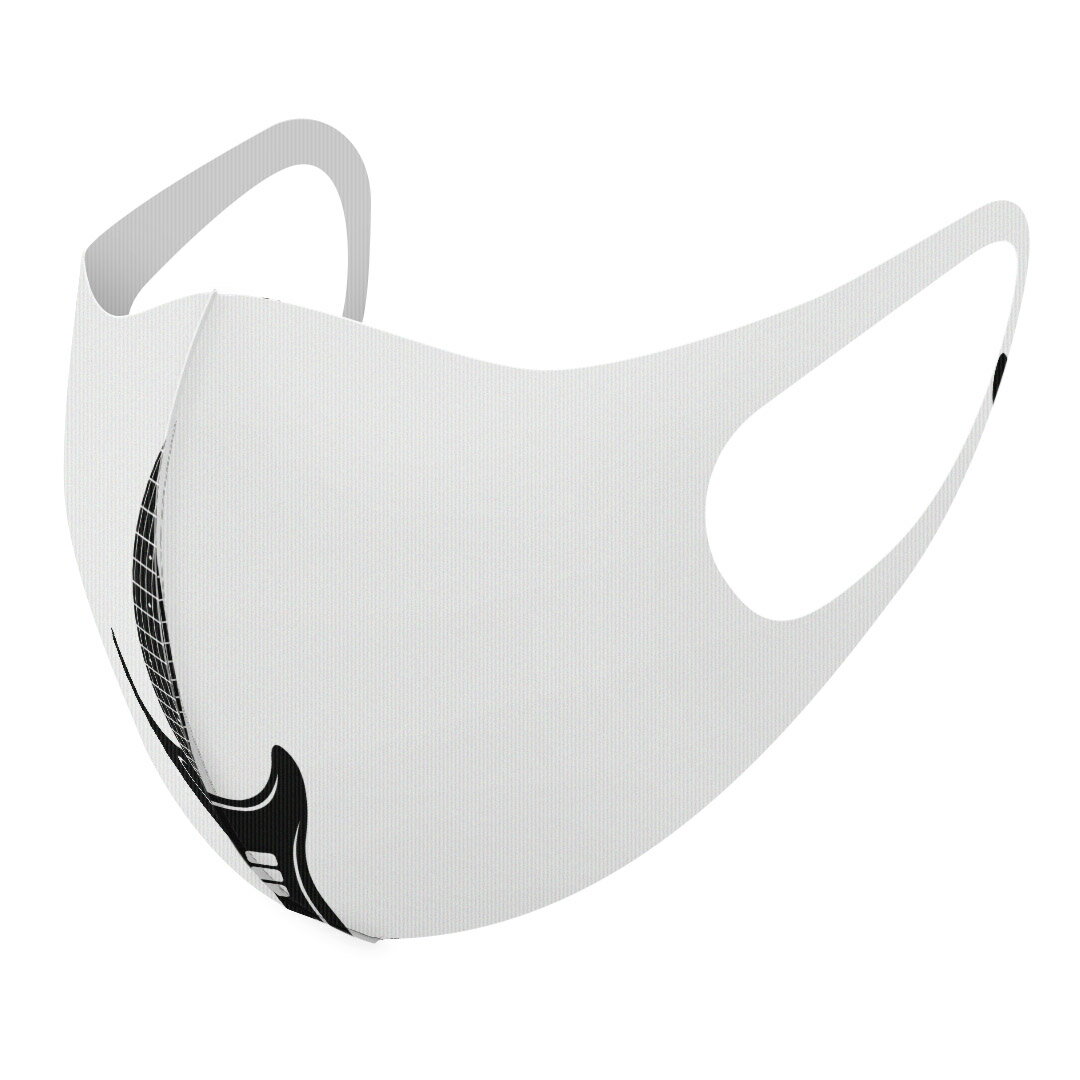 2枚セット デザインマスク 洗えるマスク おしゃれ 人気 ファッション ポリエステル 布マスク 洗って 繰り返し 大人用 子供用 普通 メンズ レディース 男性 女性 こども ジュニア キッズ 幼児 未就学児 009200 ギター　音楽　ミュージック