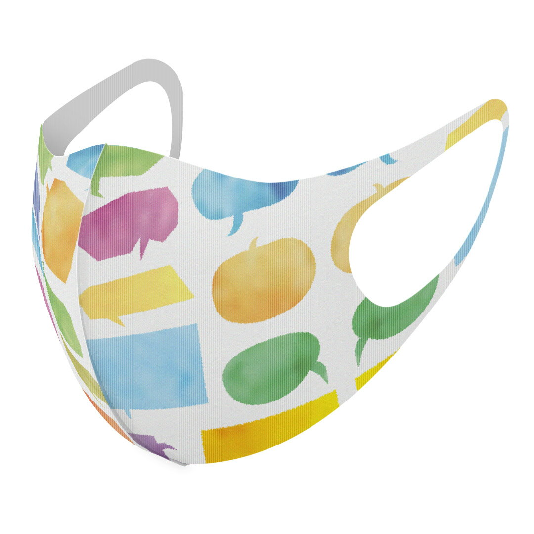 商品特徴・洗って繰り返し使える デザインマスク 2枚セット・素材：ポリエステル　サラサラとした肌触りで通気性がよく、呼吸も苦しくなりにくい・3D立体構造で伸縮性もあるので、顔にしっかりフィットして耳が痛くなりにくい・専用の高精細転写プリンタ...