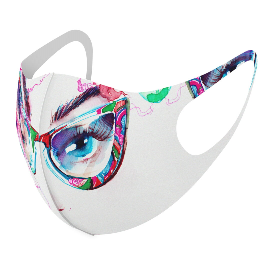 2枚セット デザインマスク 洗えるマスク おしゃれ 人気 ファッション ポリエステル 布マスク 洗って 繰..