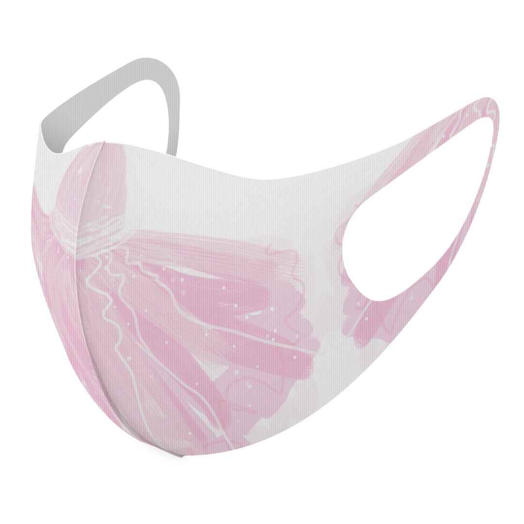 2枚セット デザインマスク 洗えるマスク おしゃれ 人気 ファッション ポリエステル 布マスク 洗って 繰り返し 大人用 子供用 普通 メンズ レディース 男性 女性 こども ジュニア キッズ 幼児 未就学児 010538 ドレス　ピンク　パステル