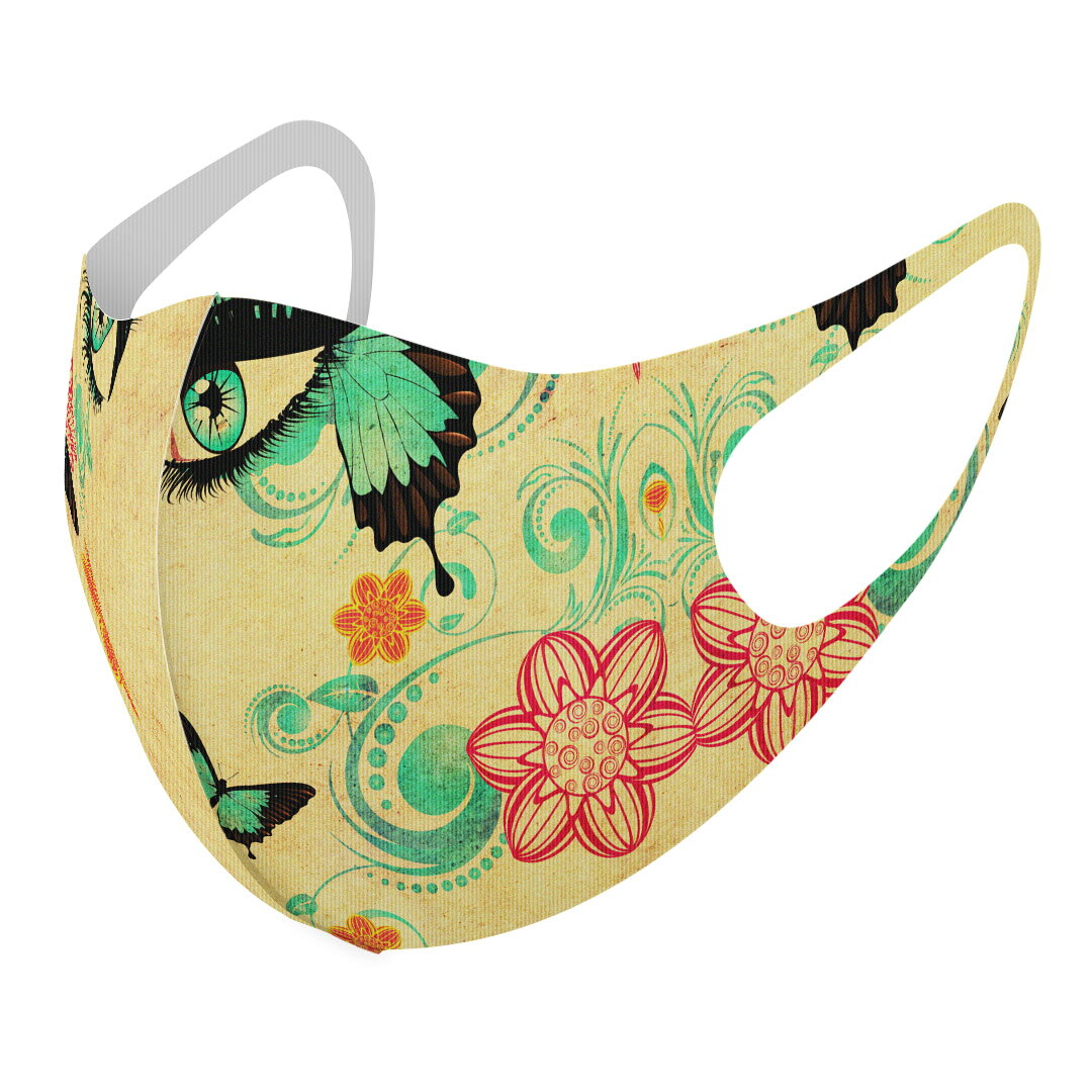 2枚セット デザインマスク 洗えるマスク おしゃれ 人気 ファッション ポリエステル 布マスク 洗って 繰..