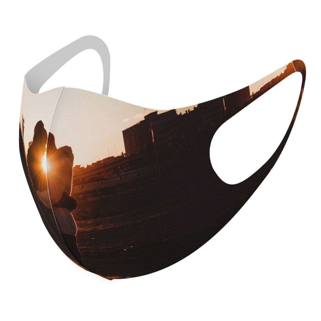 2枚セット デザインマスク 洗えるマスク おしゃれ 人気 ファッション ポリエステル 布マスク 洗って 繰り返し 大人用 子供用 普通 メンズ レディース 男性 女性 こども ジュニア キッズ 幼児 未就学児 012400 人物　写真　景色