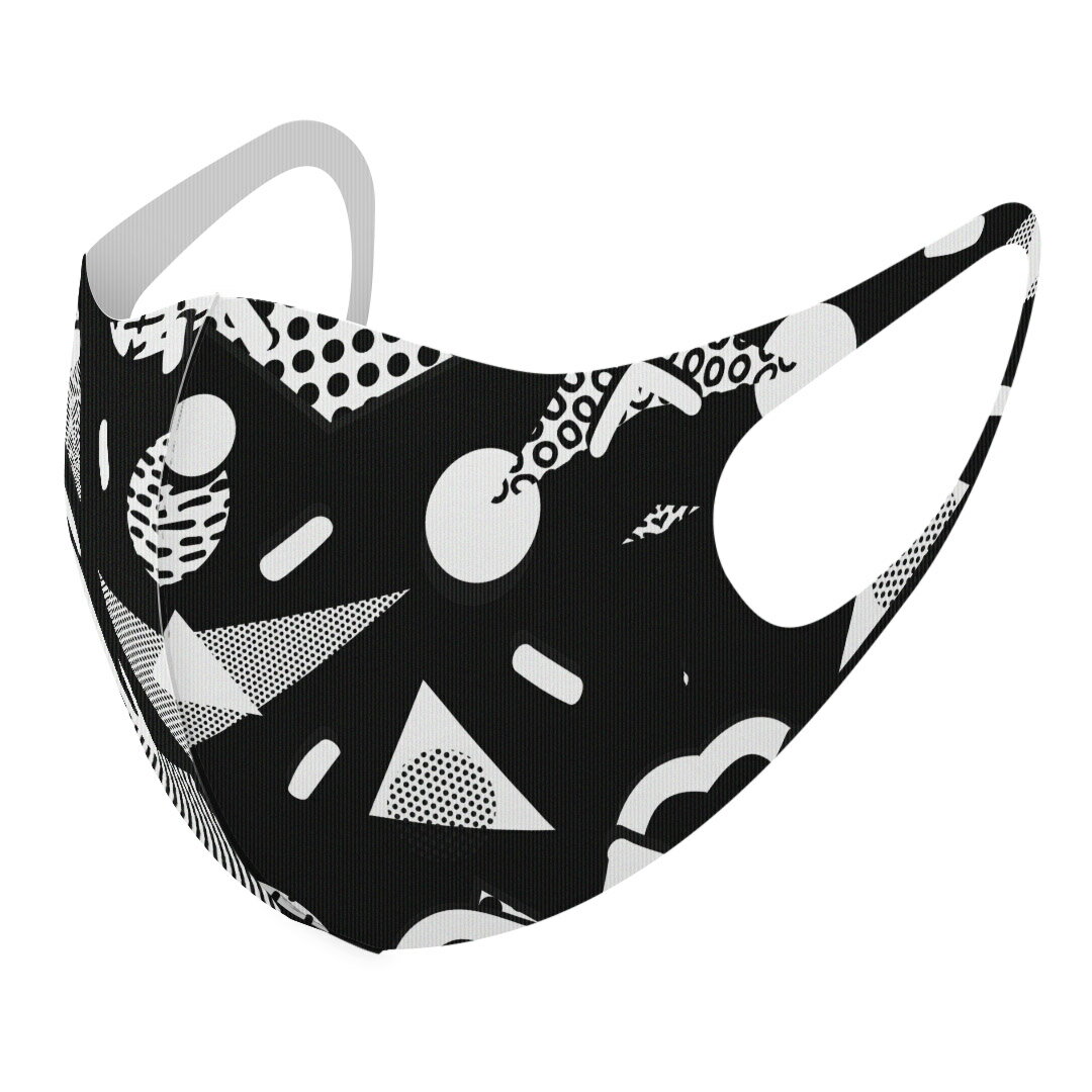 2枚セット デザインマスク 洗えるマスク おしゃれ 人気 ファッション ポリエステル 布マスク 洗って 繰..