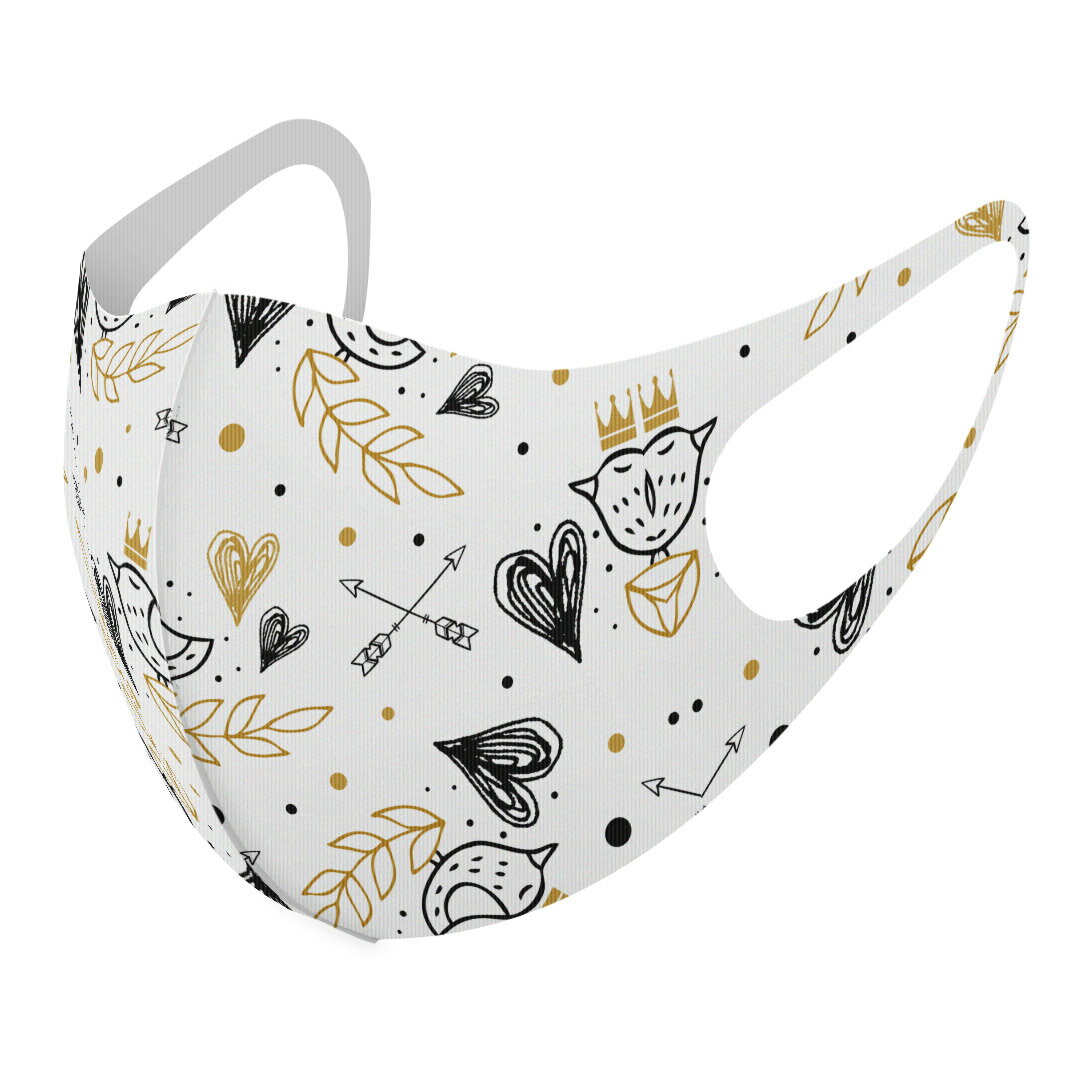 2枚セット デザインマスク 洗えるマスク おしゃれ 人気 ファッション ポリエステル 布マスク 洗って 繰..