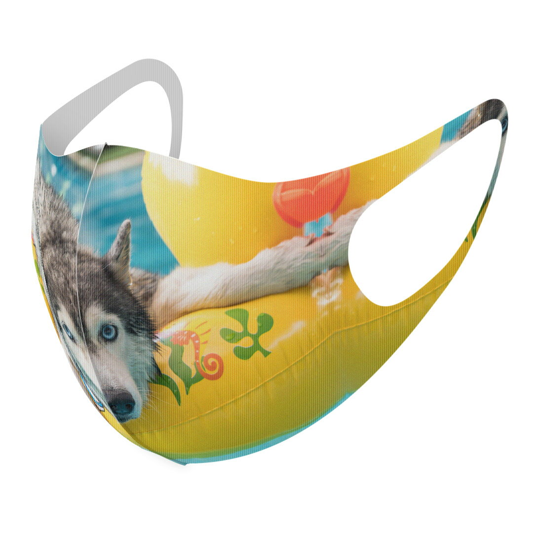 商品特徴・洗って繰り返し使える デザインマスク 2枚セット・素材：ポリエステル　サラサラとした肌触りで通気性がよく、呼吸も苦しくなりにくい・3D立体構造で伸縮性もあるので、顔にしっかりフィットして耳が痛くなりにくい・専用の高精細転写プリンタ...