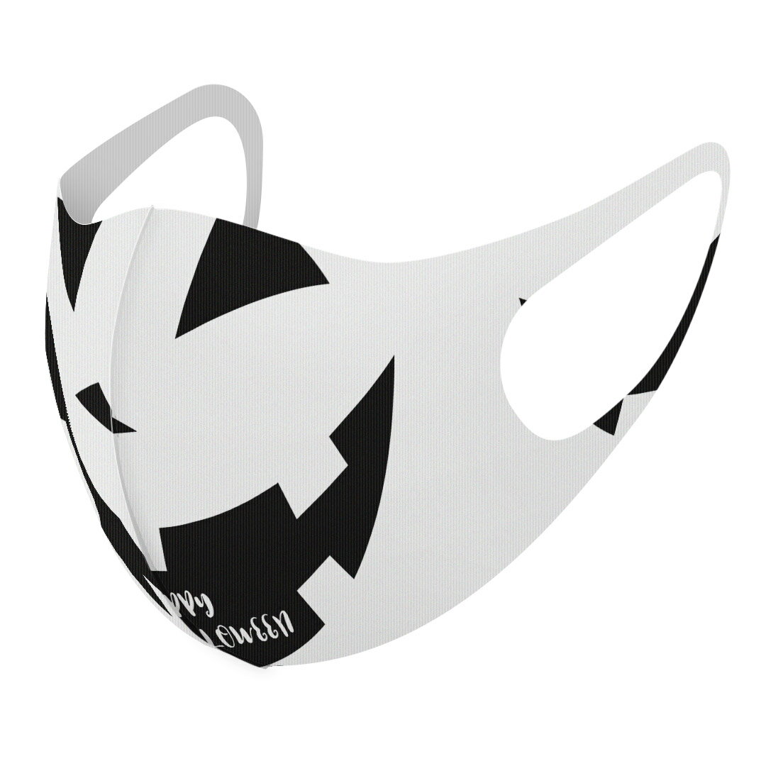 2枚セット デザインマスク 洗えるマスク おしゃれ 人気 ファッション ポリエステル 布マスク 洗って 繰り返し 大人用 子供用 普通 メンズ レディース 男性 女性 こども ジュニア キッズ 幼児 未就学児 017458 ハロウィン　 顔　かぼちゃ　パンプキン