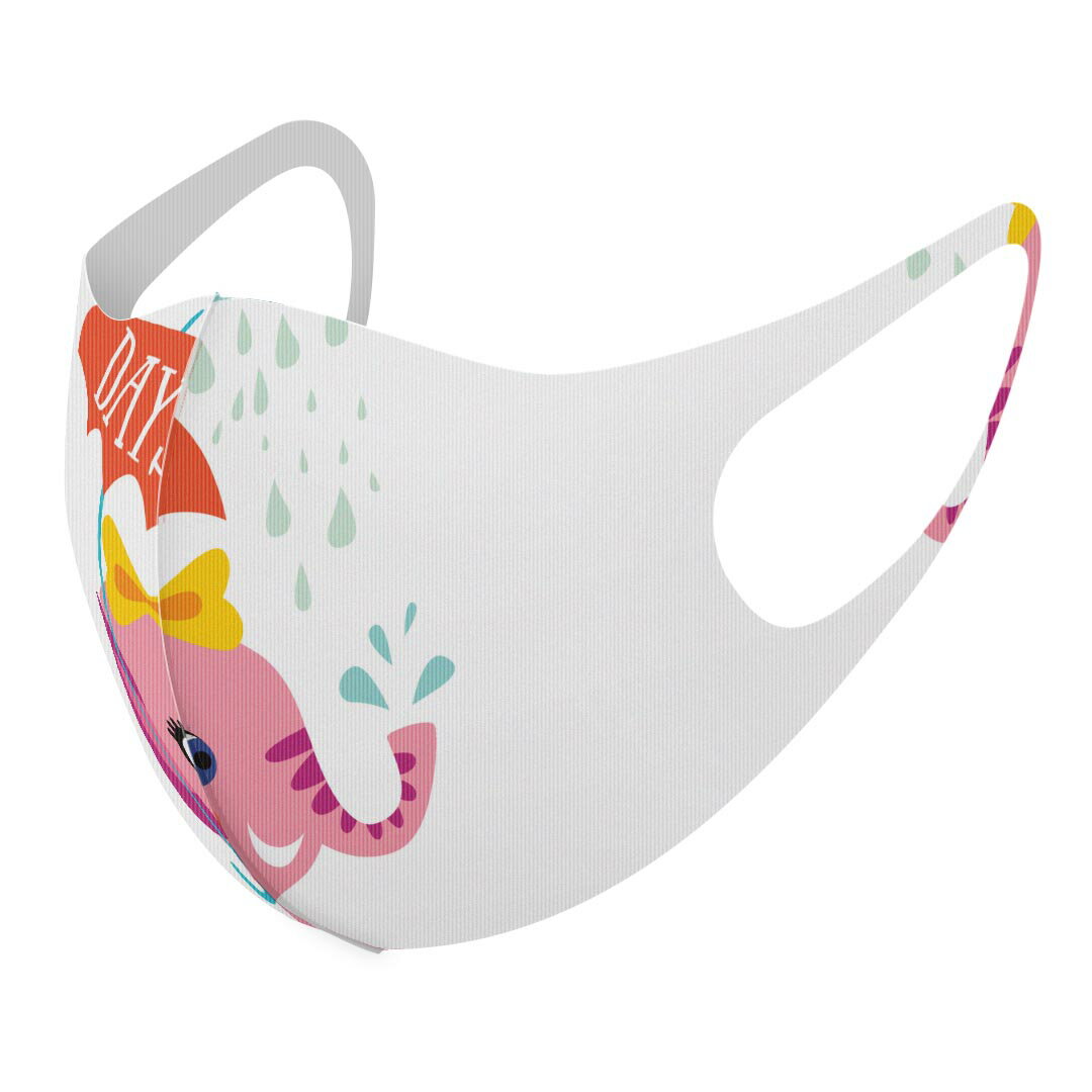 2枚セット デザインマスク 洗えるマスク おしゃれ 人気 ファッション ポリエステル 布マスク 洗って 繰り返し 大人用 子供用 普通 メンズ レディース 男性 女性 こども ジュニア キッズ 幼児 未就学児 019012 イラスト アニマル キッズ