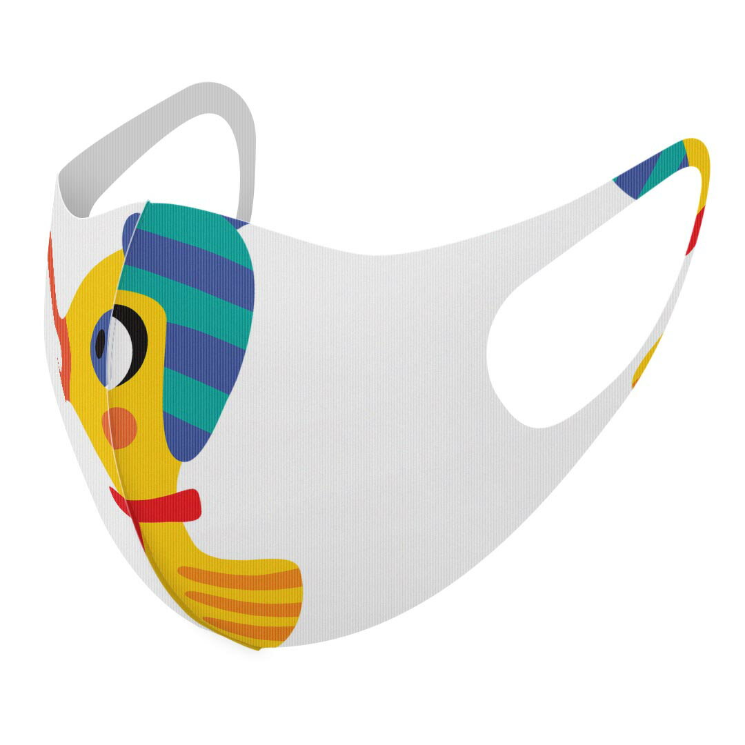 2枚セット デザインマスク 洗えるマスク おしゃれ 人気 ファッション ポリエステル 布マスク 洗って 繰り返し 大人用 子供用 普通 メンズ レディース 男性 女性 こども ジュニア キッズ 幼児 未就学児 019030 イラスト アニマル キッズ