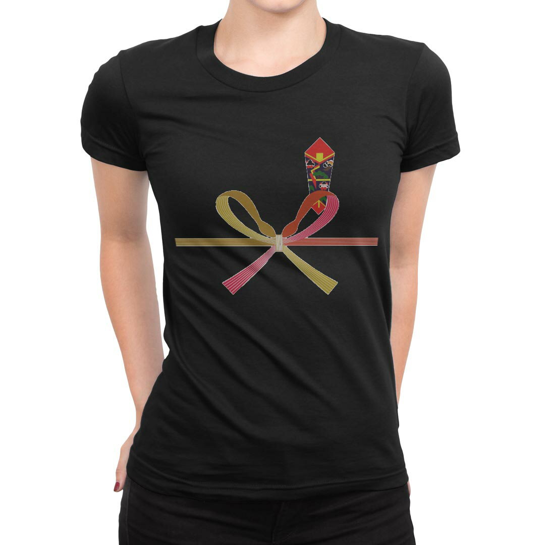 tシャツ レディース 半袖 ブラック 黒 デザイン M L Tシャツ ティーシャツ T shirt 000939 熨斗