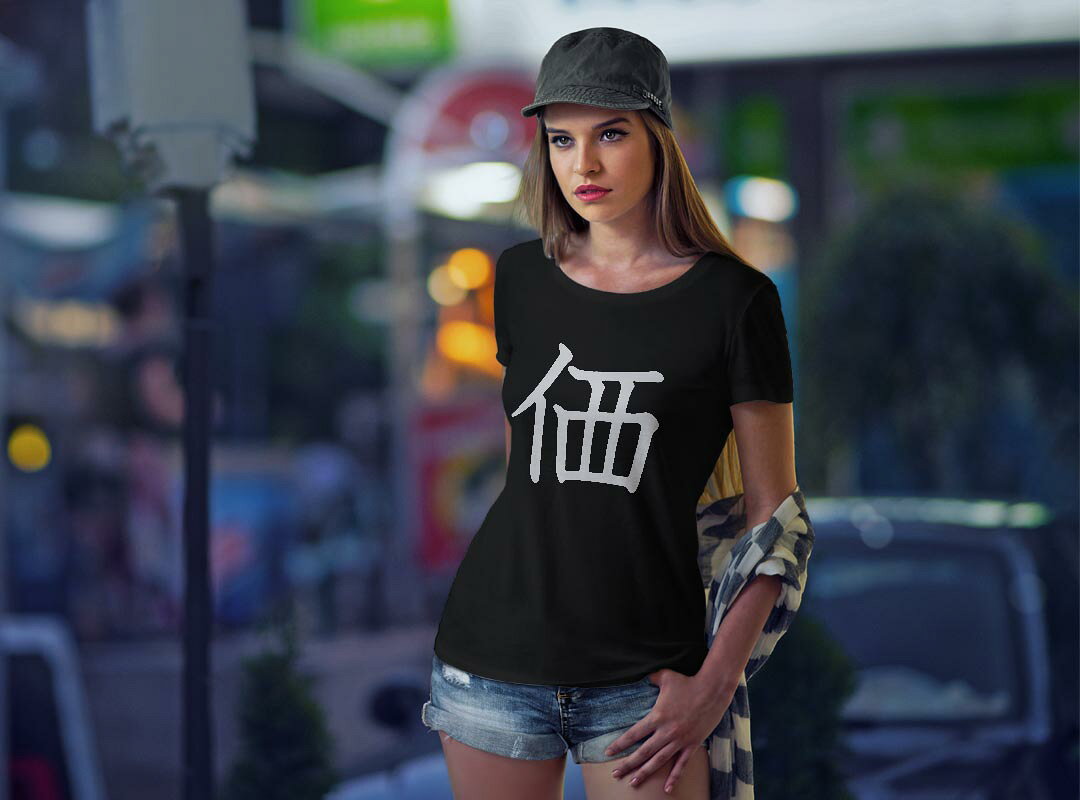 kabeコレのtシャツ レディース 半袖 ブラック 黒 デザイン M L Tシャツ ティーシャツ T shirt 026364 価｜アングル2