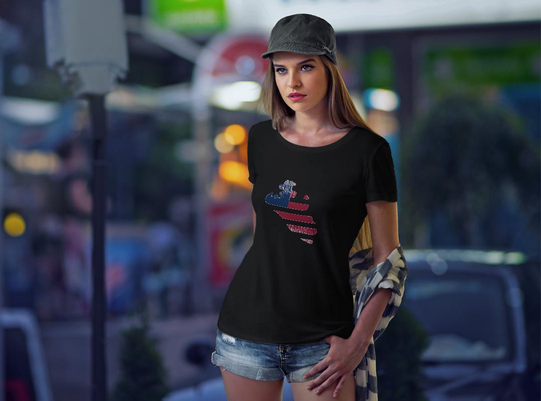 kabeコレのtシャツ レディース 半袖 ブラック 黒 デザイン M L Tシャツ ティーシャツ T shirt 018871 liberia リベリア｜アングル2