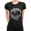 tシャツ レディース 半袖 ブラック 黒 デザイン M L Tシャツ ティーシャツ T shirt 002627 音楽 ラップ 人物