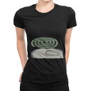tシャツ レディース 半袖 ブラック 黒 デザイン M L Tシャツ ティーシャツ T shirt 002828 夏 シンプル 写真