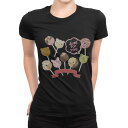 tシャツ レディース 半袖 ブラック 黒 デザイン M L Tシャツ ティーシャツ T shirt 002870 キャラクター 動物 デザート