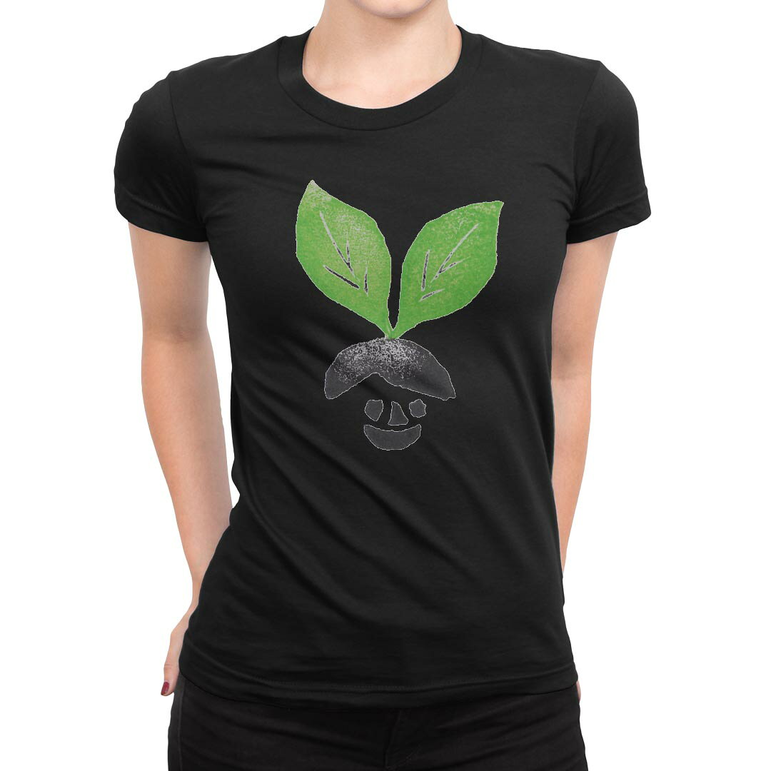 tシャツ レディース 半袖 ブラック 黒 デザイン M L Tシャツ ティーシャツ T shirt 003191 キャラクター　イラスト　シンプル