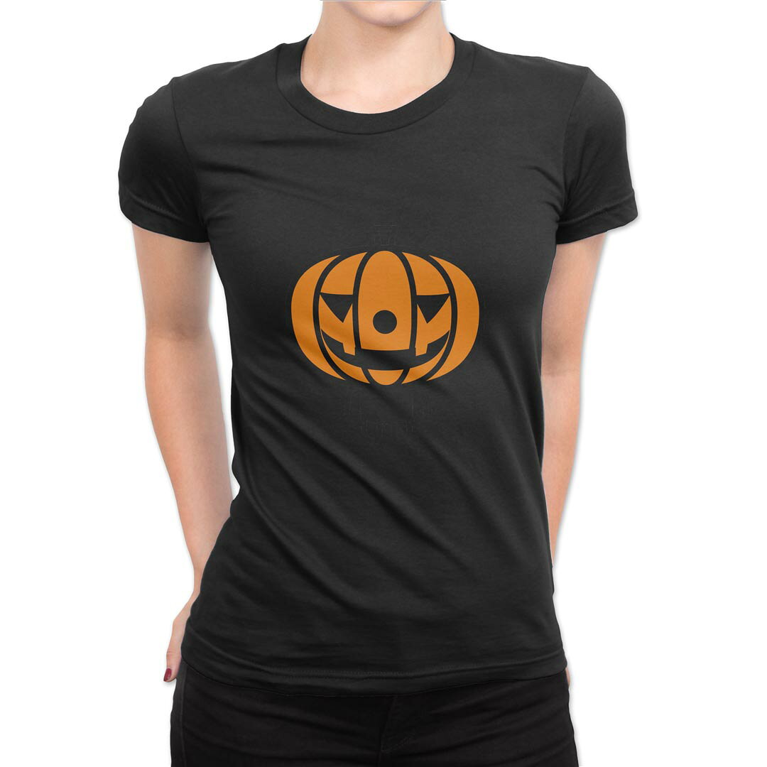 tシャツ レディース 半袖 ブラック 黒 デザイン M L Tシャツ ティーシャツ T shirt 003312 ハロウィン　キャラクター kabekore-11276311 kabeコレ パッケージ画像
