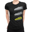 tシャツ レディース 半袖 ブラック 黒 デザイン M L Tシャツ ティーシャツ T shirt 003446 乗り物 シンプル 写真