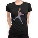 tシャツ レディース 半袖 ブラック 黒 デザイン M L Tシャツ ティーシャツ T shirt 020044 スポーツ バスケット