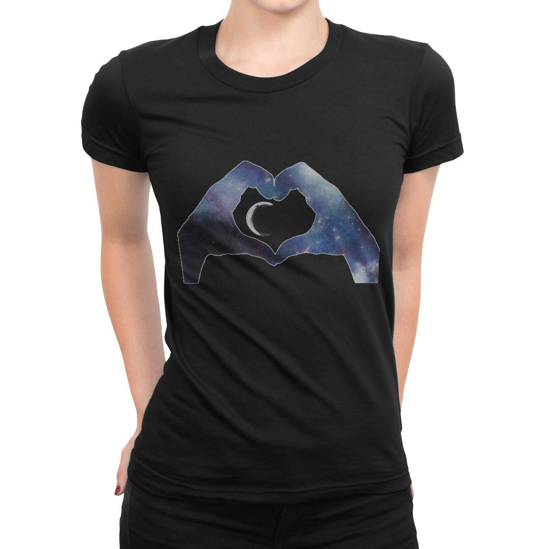 Rakuten - tシャツ レディース 半袖 ブラック 黒 デザイン M L Tシャツ ティーシャツ T shirt 020071 手 シルエット