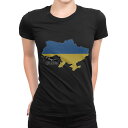 tシャツ レディース 半袖 ブラック 黒 デザイン M L Tシャツ ティーシャツ T shirt 020988 ukraine ウクライナ