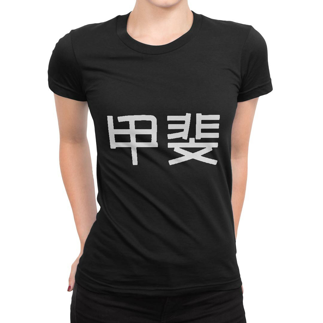 tシャツ レディース 半袖 ブラック 黒 デザイン M L Tシャツ ティーシャツ T shirt 021785 苗字 名前 甲斐