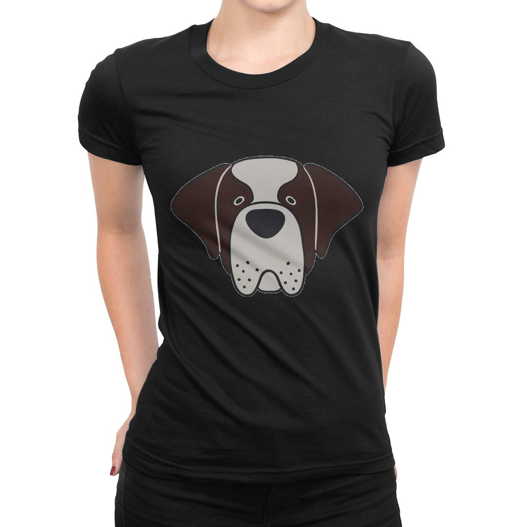 tシャツ レディース 半袖 ブラック 黒 デザイン M L Tシャツ ティーシャツ T shirt 022560 犬 dog かわいい
