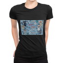 tシャツ レディース 半袖 ブラック 黒 デザイン M L Tシャツ ティーシャツ T shirt 022809 猫 かわいい