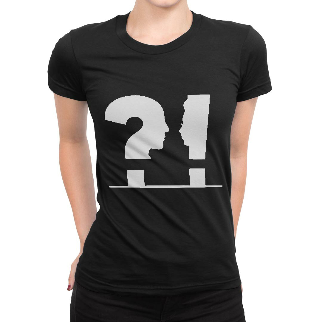 tシャツ レディース 半袖 ブラック 黒 デザイン M L Tシャツ ティーシャツ T shirt 023720 マーク　白黒 kabekore-11279986 kabeコレ パッケージ画像