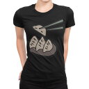 tシャツ レディース 半袖 ブラック 黒 デザイン M L Tシャツ ティーシャツ T shirt 026176 食べ物 餃子 イラスト