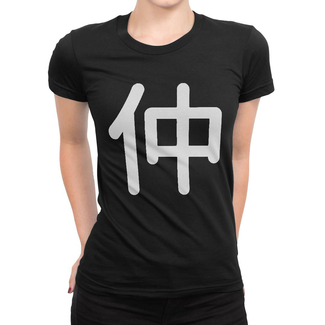 tシャツ レディース 半袖 ブラック 黒 デザイン M L Tシャツ ティーシャツ T shirt 028180 仲