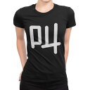 tシャツ レディース 半袖 ブラック 黒 デザイン M L Tシャツ ティーシャツ T shirt 028397 叫