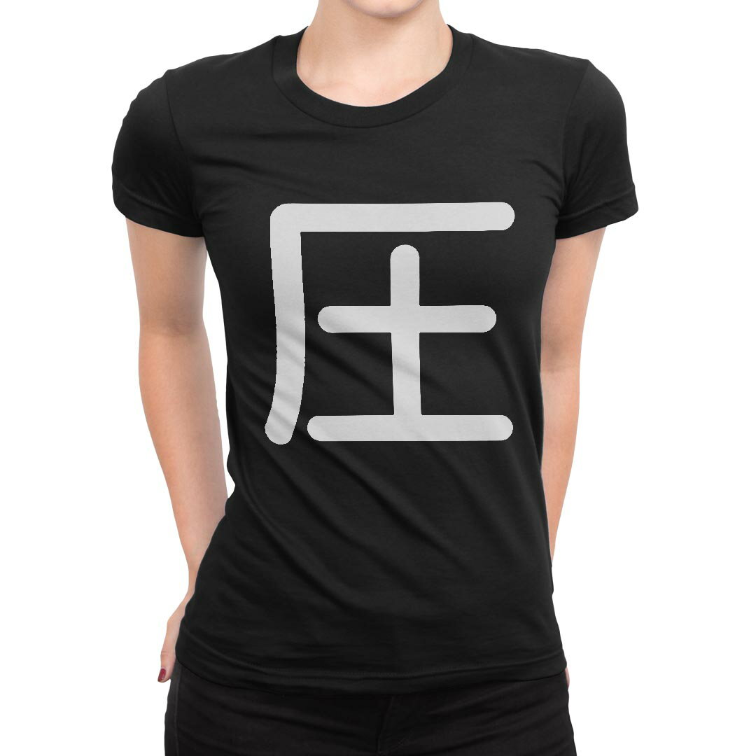 tシャツ レディース 半袖 ブラック 黒 デザイン M L Tシャツ ティーシャツ T shirt 028461 圧