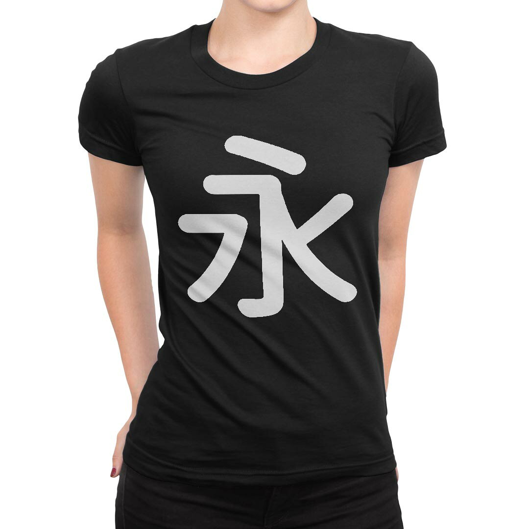 tシャツ レディース 半袖 ブラック 黒 デザイン M L Tシャツ ティーシャツ T shirt 029089 永