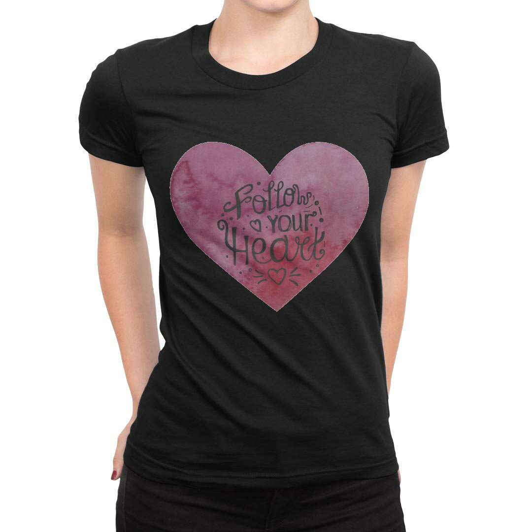 tシャツ レディース 半袖 ブラック 黒 デザイン S M L XL Tシャツ ティーシャツ T shirt 031579 バレンタイン ハート 英字