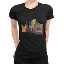 tシャツ レディース 半袖 ブラック 黒 デザイン S M L XL Tシャツ ティーシャツ T shirt 031814 サンパウロ おしゃれ 時計台