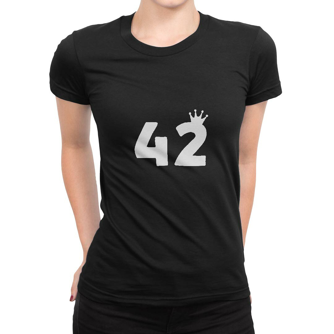 tシャツ レディース 半袖 ブラック 黒 デザイン S M L XL Tシャツ ティーシャツ T shirt 031973 数字 記念日 42