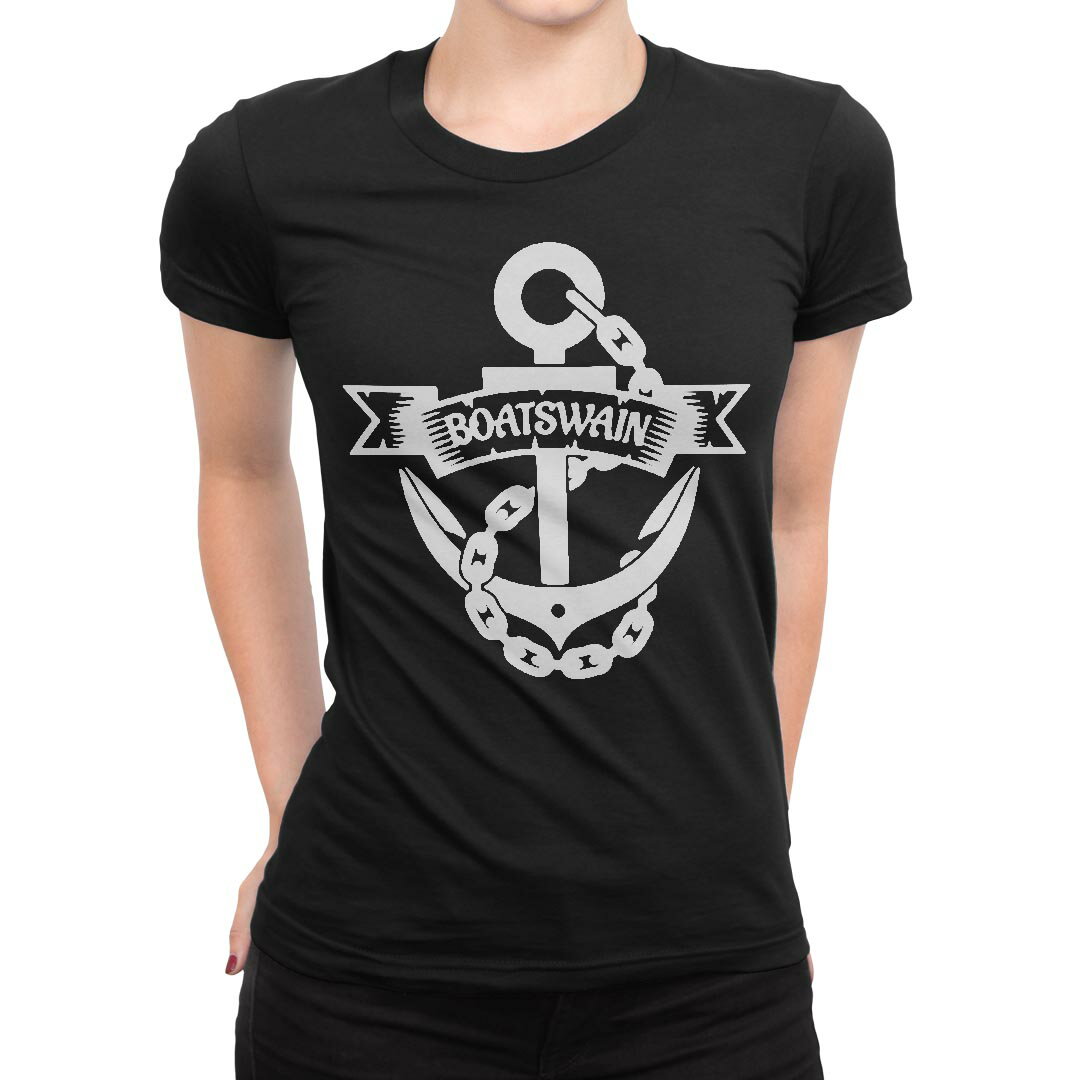 tシャツ レディース 半袖 ブラック 黒 デザイン S M L XL Tシャツ ティーシャツ T shirt 032142 錨 イカリ