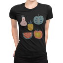 tシャツ レディース 半袖 ブラック 黒 デザイン S M L XL Tシャツ ティーシャツ T shirt 032213