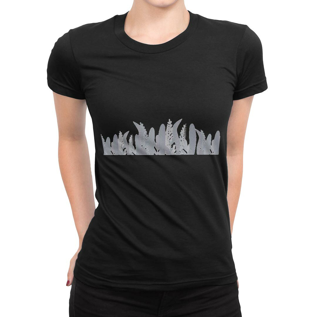 tシャツ レディース 半袖 ブラック 黒 デザイン S M L XL Tシャツ ティーシャツ T shirt 032262 海藻 kabekore-11262358 kabeコレ パッケージ画像