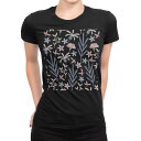 tシャツ レディース 半袖 ブラック 黒 デザイン M L Tシャツ ティーシャツ T shirt 050206