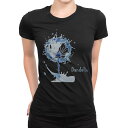 tシャツ レディース 半袖 ブラック 黒 デザイン M L Tシャツ ティーシャツ T shirt 006604 青 ブルー